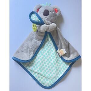 Koala Bear My B Cuddly Gray Koko Dot Lovie Security Blanket Plush Crinkle Leaf